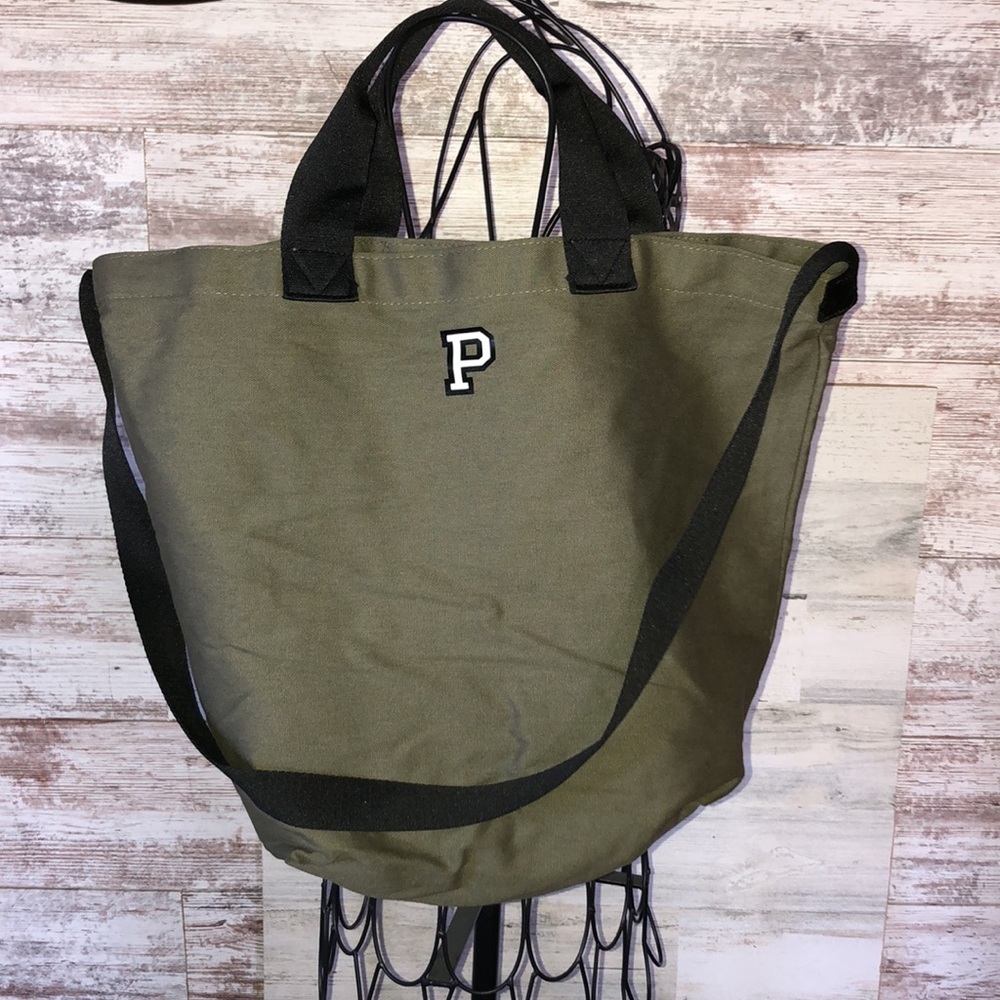 Victoria's Secret PINK Varsity Tote Zip Top 2-in-1 Insulated Cooler Travel bag‌ - Picture 9 of 12